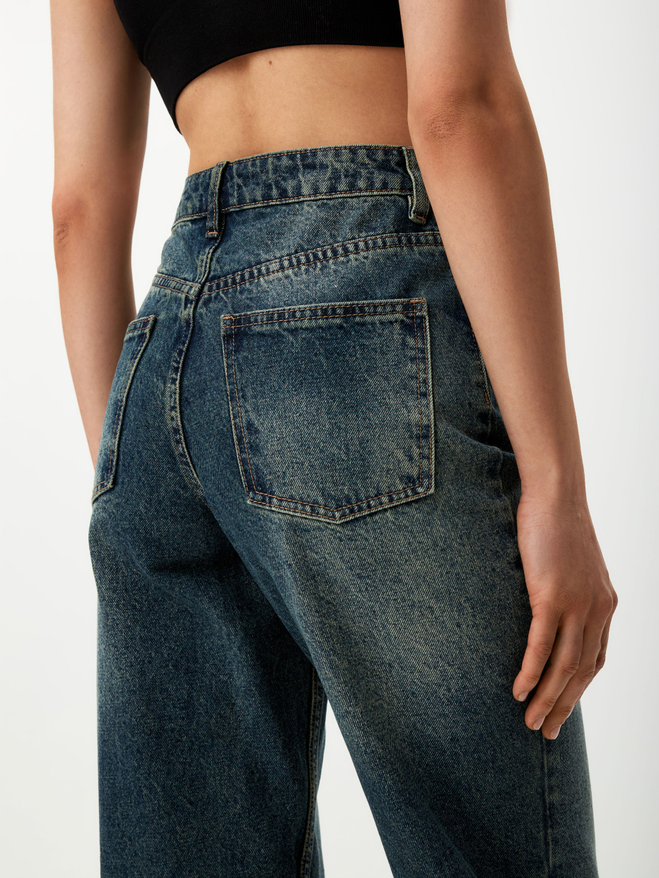 Винтажные джинсы с разрезами, фото - 5