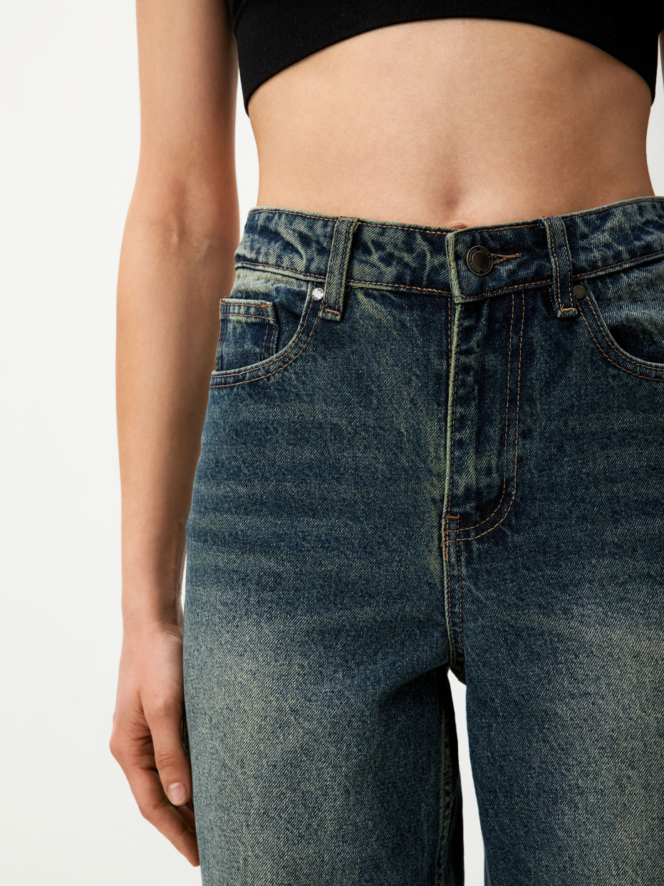 Винтажные джинсы с разрезами, фото - 6