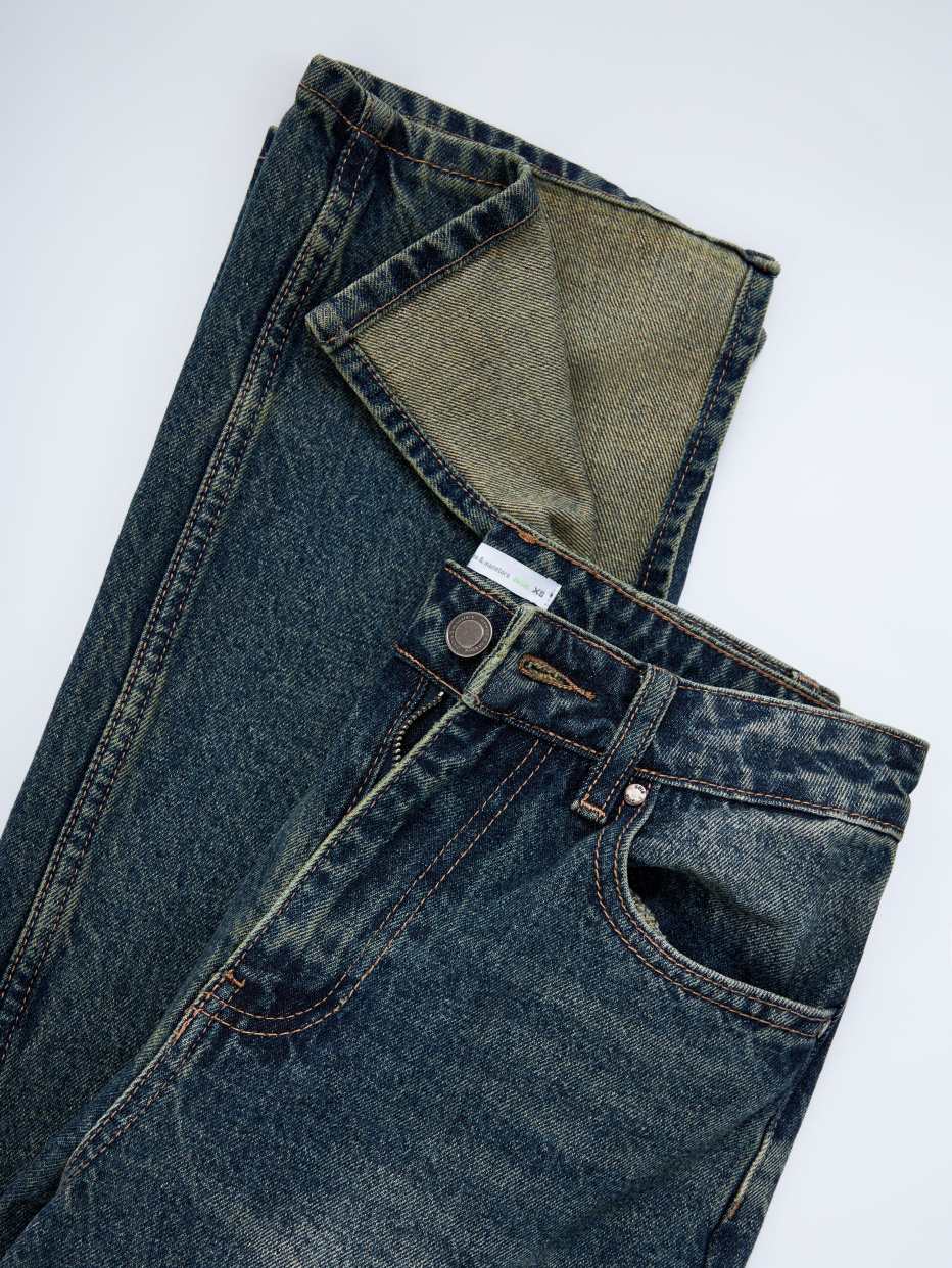 Винтажные джинсы с разрезами, фото - 8