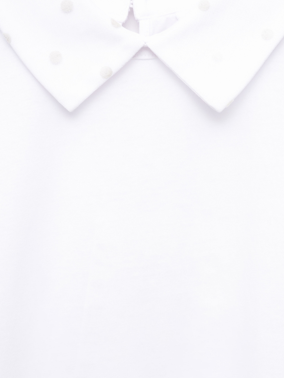 Нарядная трикотажная блузка для девочек, фото - 3
