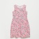 Трикотажное платье без рукавов для девочек, цвет розовый принт