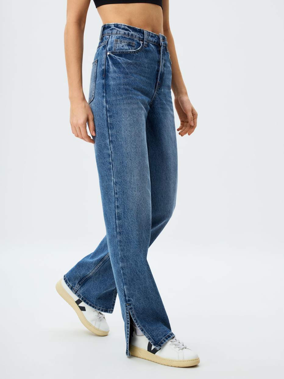 Прямые джинсы с разрезами, фото - 2