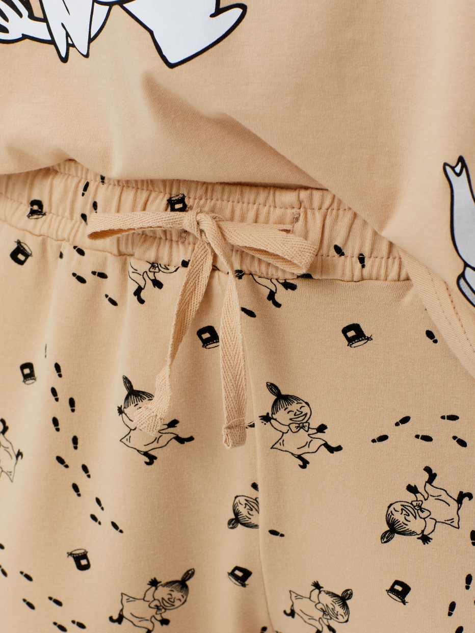 Трикотажная пижама с принтом Moomin Муми Тролль, фото - 5