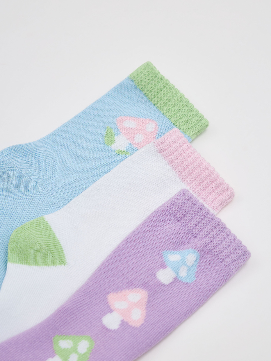 Набор из 3 пар носков для девочек, фото - 2