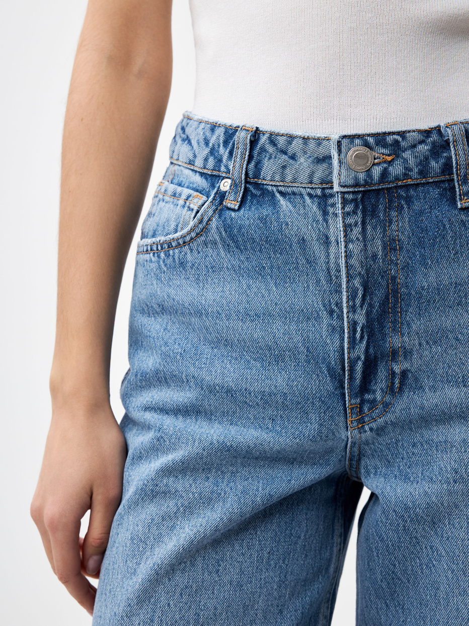 Широкие джинсы с разрезами, фото - 7