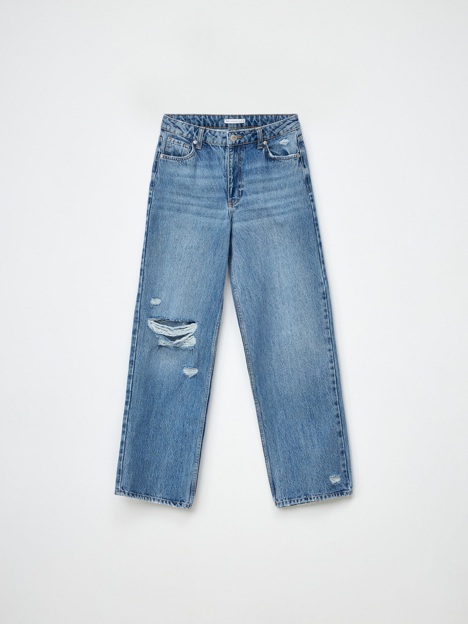 Широкие джинсы с разрезами, фото - 8