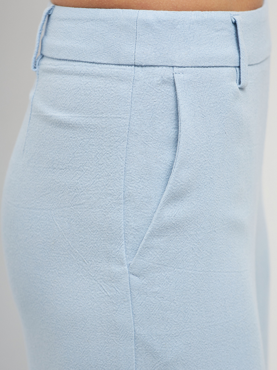 Укороченные брюки с добавлением льна, фото - 4