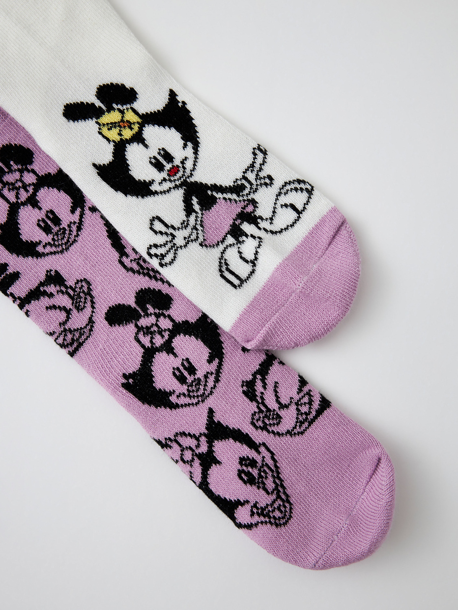Набор из 2 пар носков с принтом Озорные анимашки для девочек, фото - 1