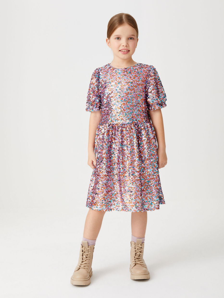 Платье с пайетками для девочек, фото - 1
