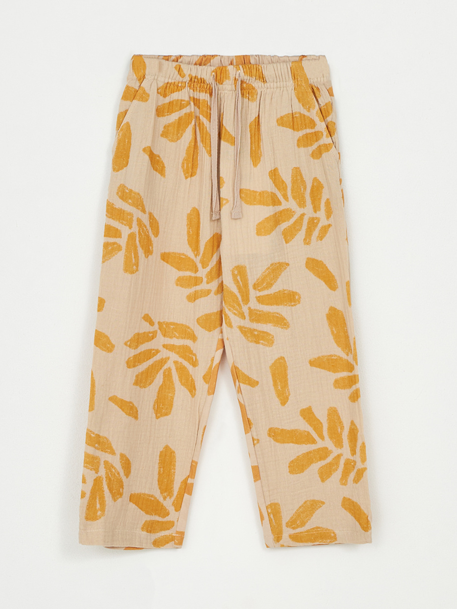 Комбинированные брюки из муслина детские, фото - 3