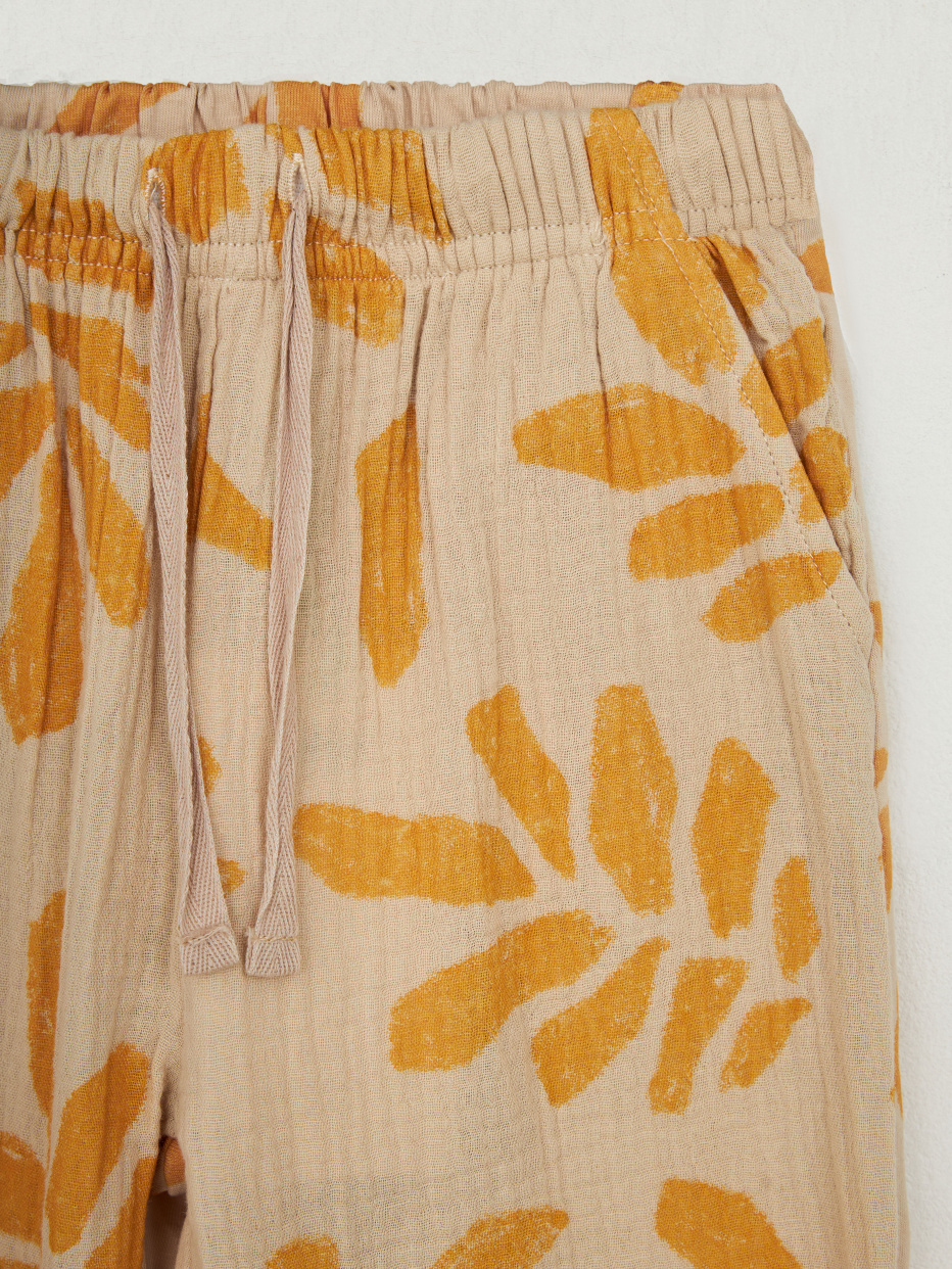 Комбинированные брюки из муслина детские, фото - 5