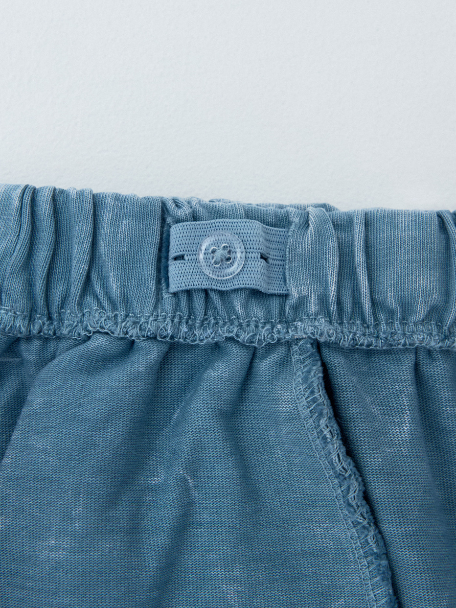 Широкие брюки с кислотной стиркой для девочек, фото - 3