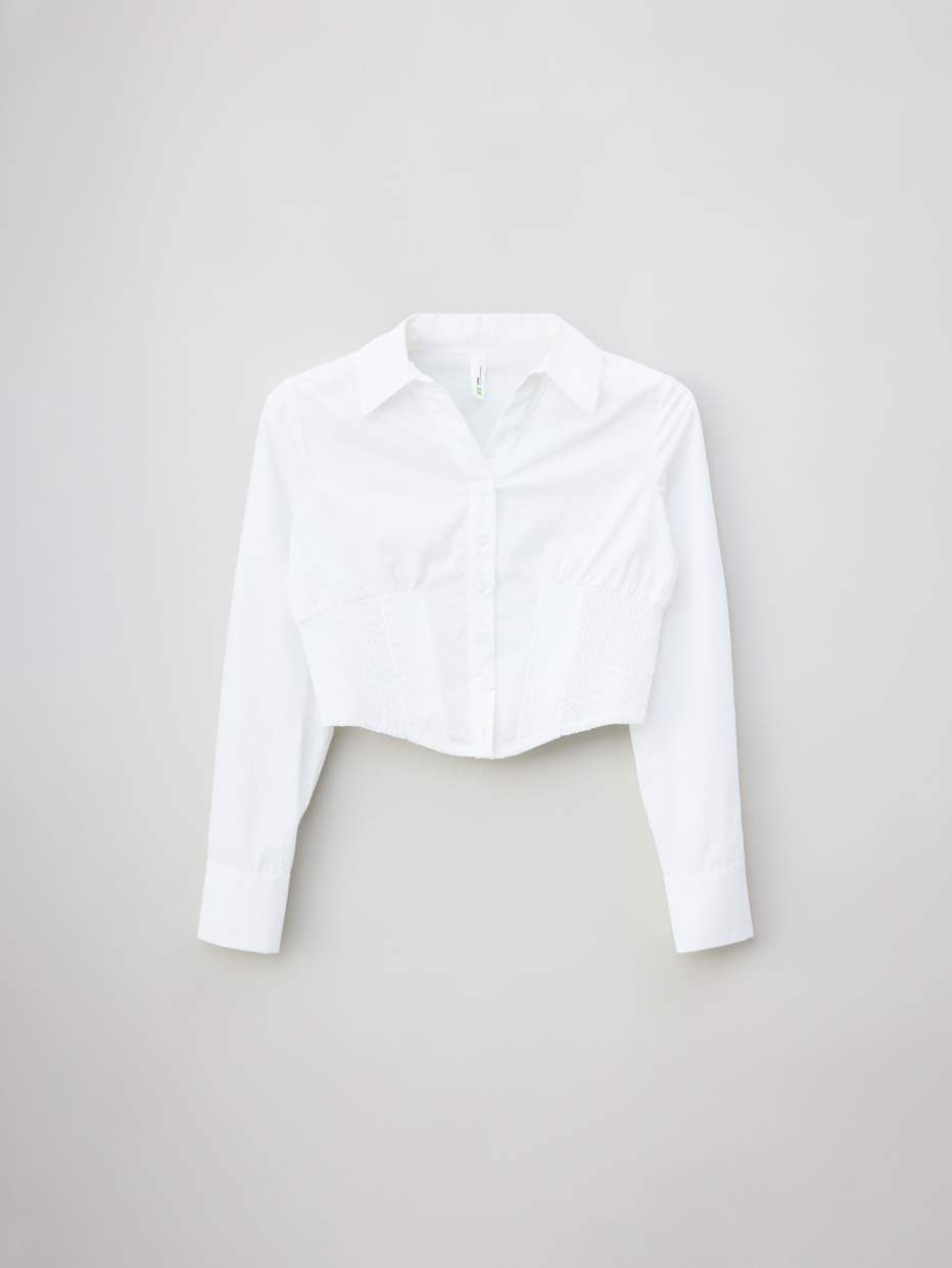 Укороченная приталенная блузка для девочек, фото - 4