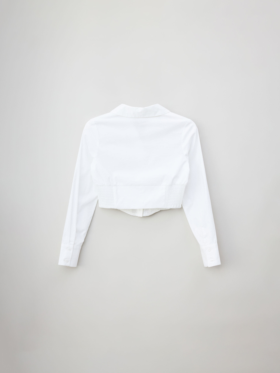 Укороченная приталенная блузка для девочек, фото - 6