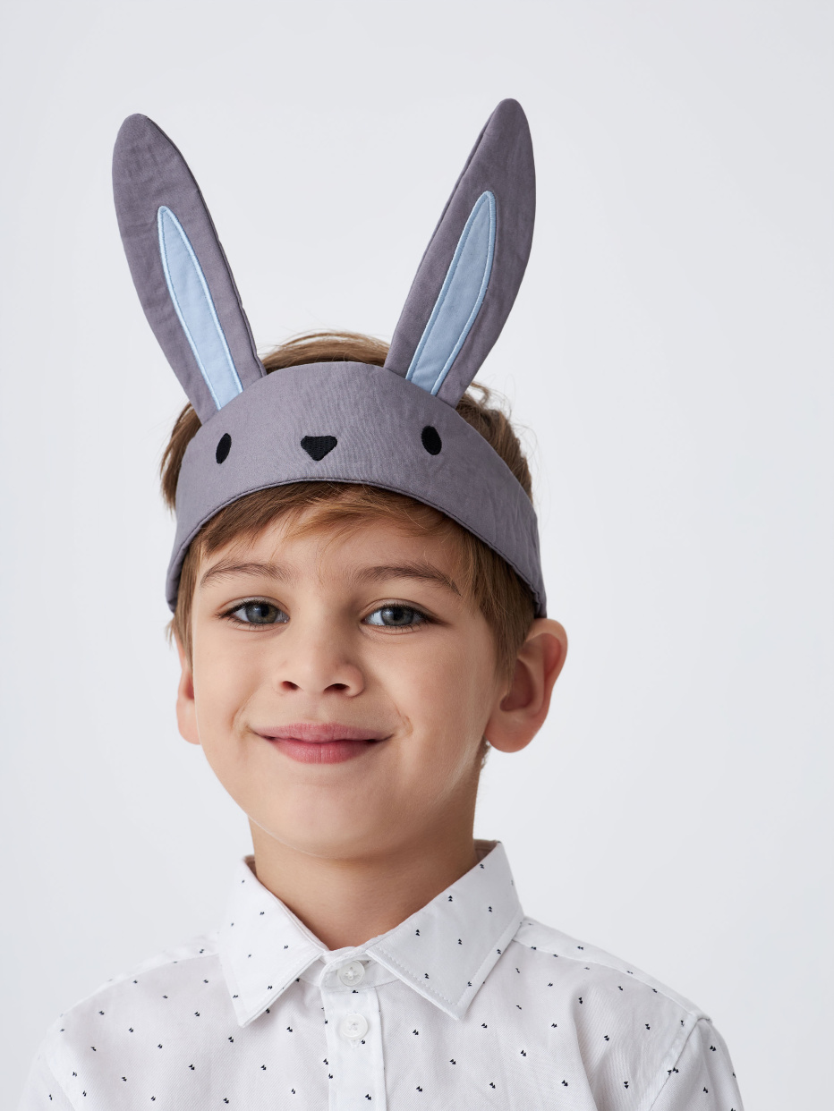 Карнавальные уши зайца для детей, фото - 1