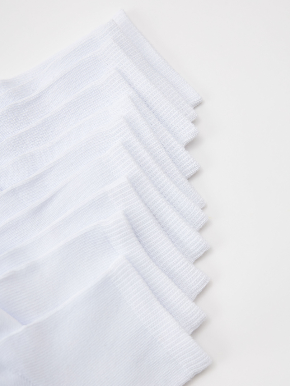 Набор из 5 пар белых носков для девочек, фото - 2
