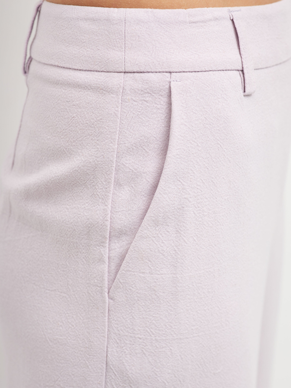 Укороченные брюки с добавлением льна, фото - 3