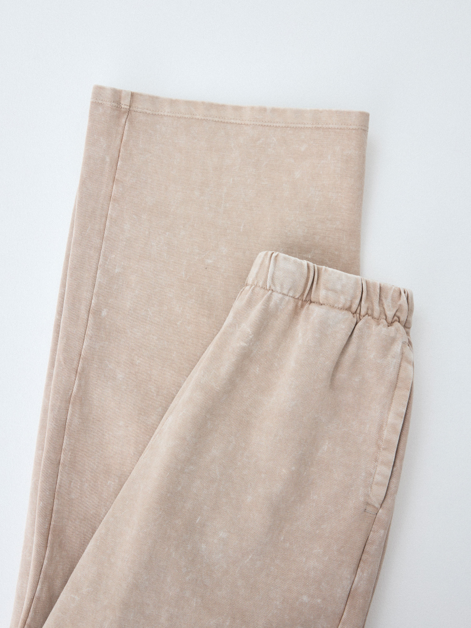 Широкие брюки с кислотной стиркой для девочек, фото - 4
