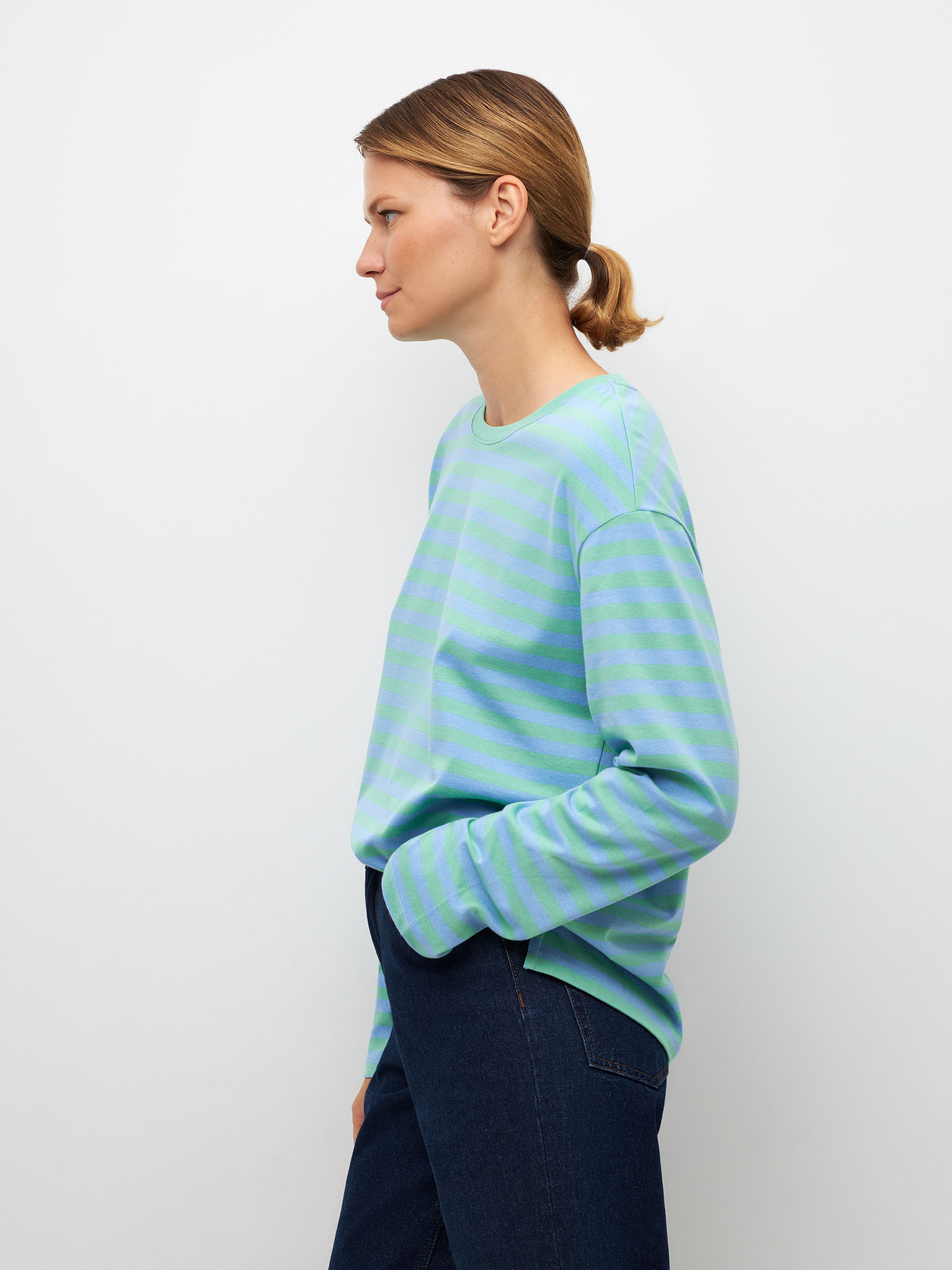 vince double layer crew neck cashmere sweater
