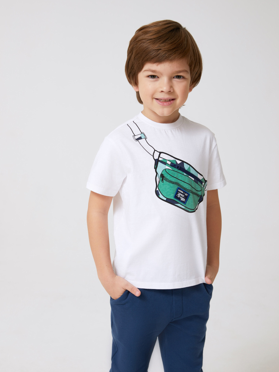 футболка для мальчиков с карманом в виде сумки, фото - 2
