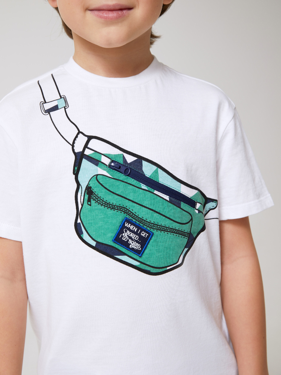 футболка для мальчиков с карманом в виде сумки, фото - 3
