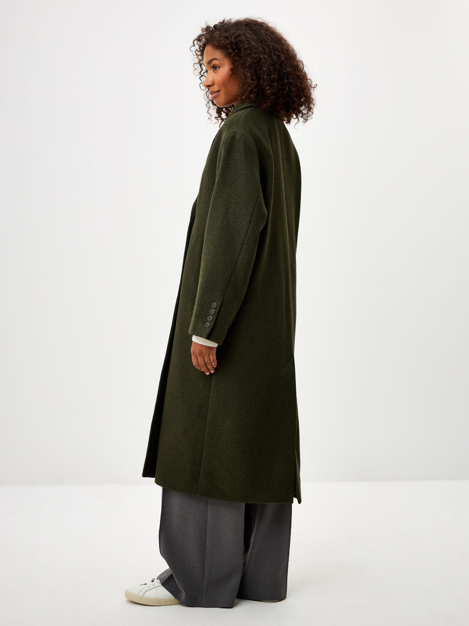 Базовое двубортное пальто из смесовой шерсти, фото - 3