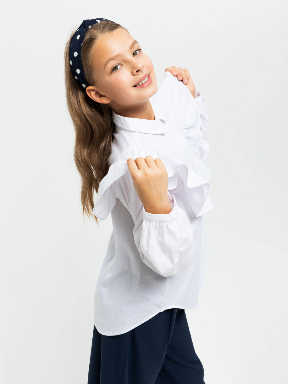 Блузка с воланами для девочек, фото - 1
