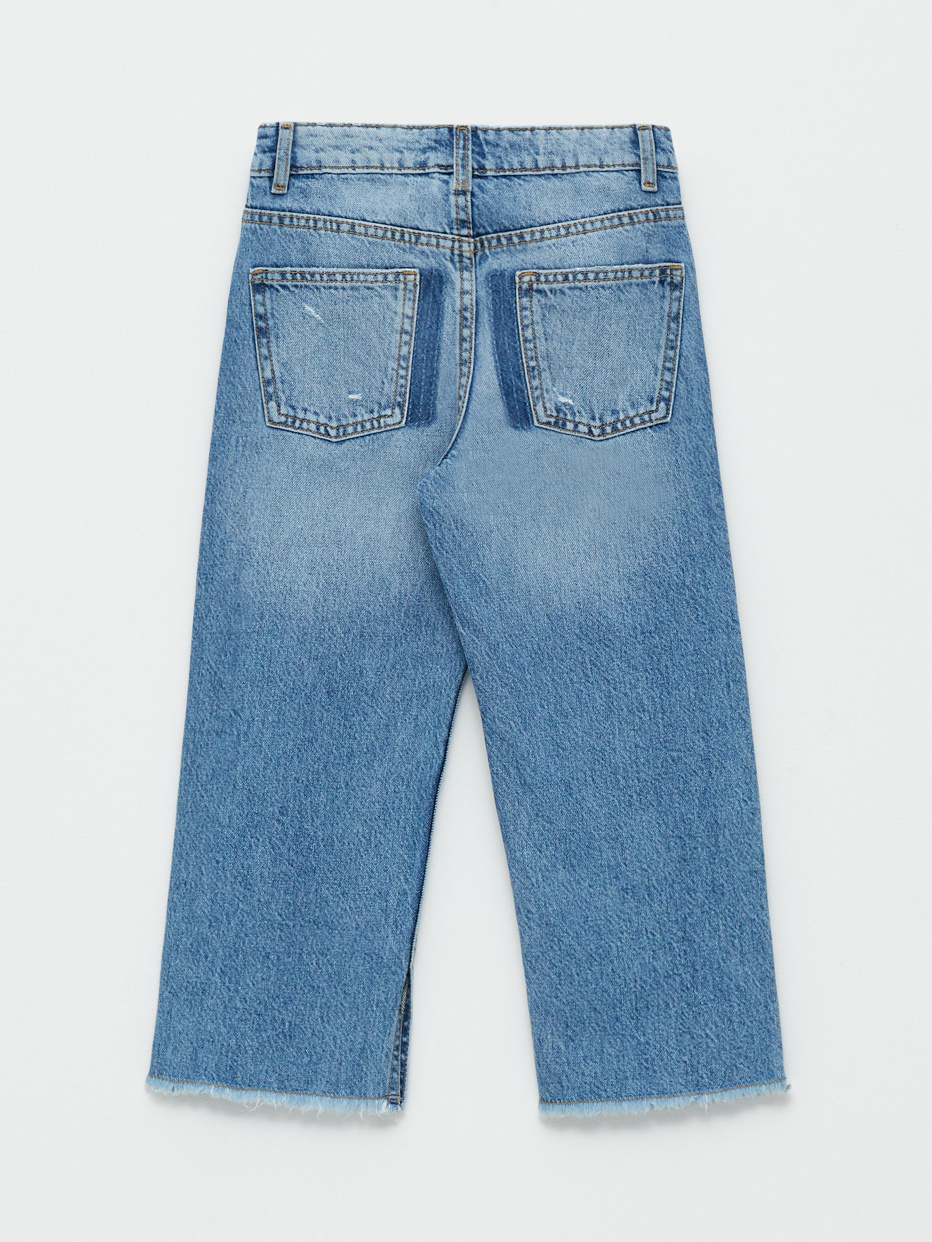 Рваные широкие джинсы для девочек, фото - 4