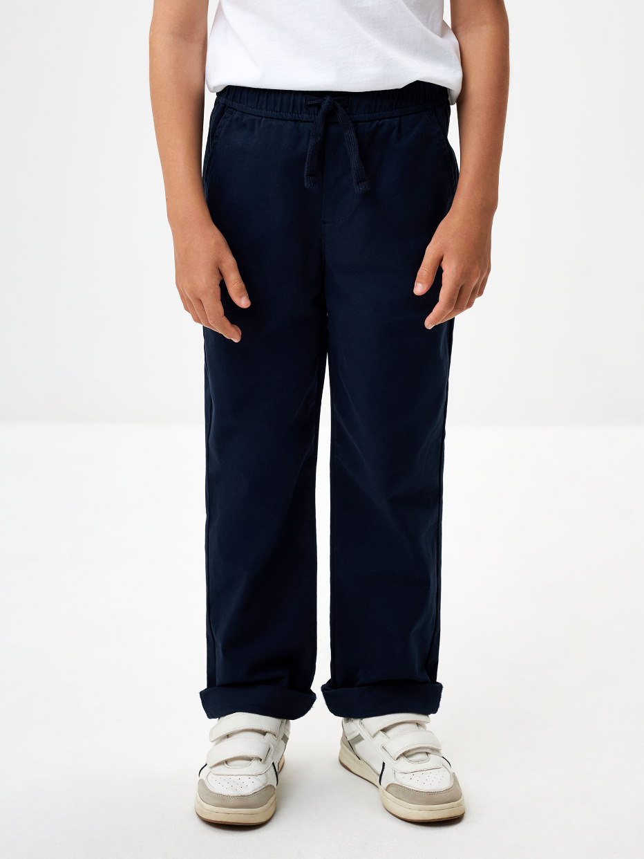 Прямые брюки на резинке для мальчиков, фото - 2