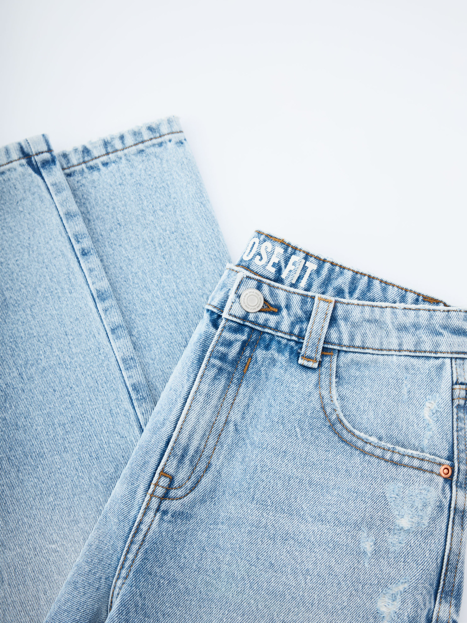 Рваные джинсы Loose Fit для мальчиков, фото - 5