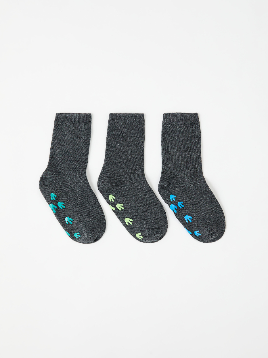 Набор из 3 пар нескользящих носков для мальчиков, фото - 1