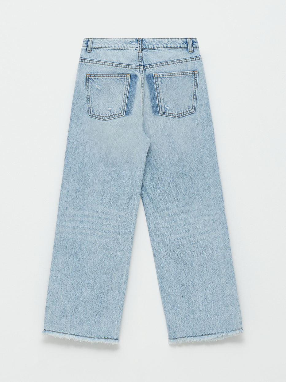 Рваные широкие джинсы для девочек, фото - 4