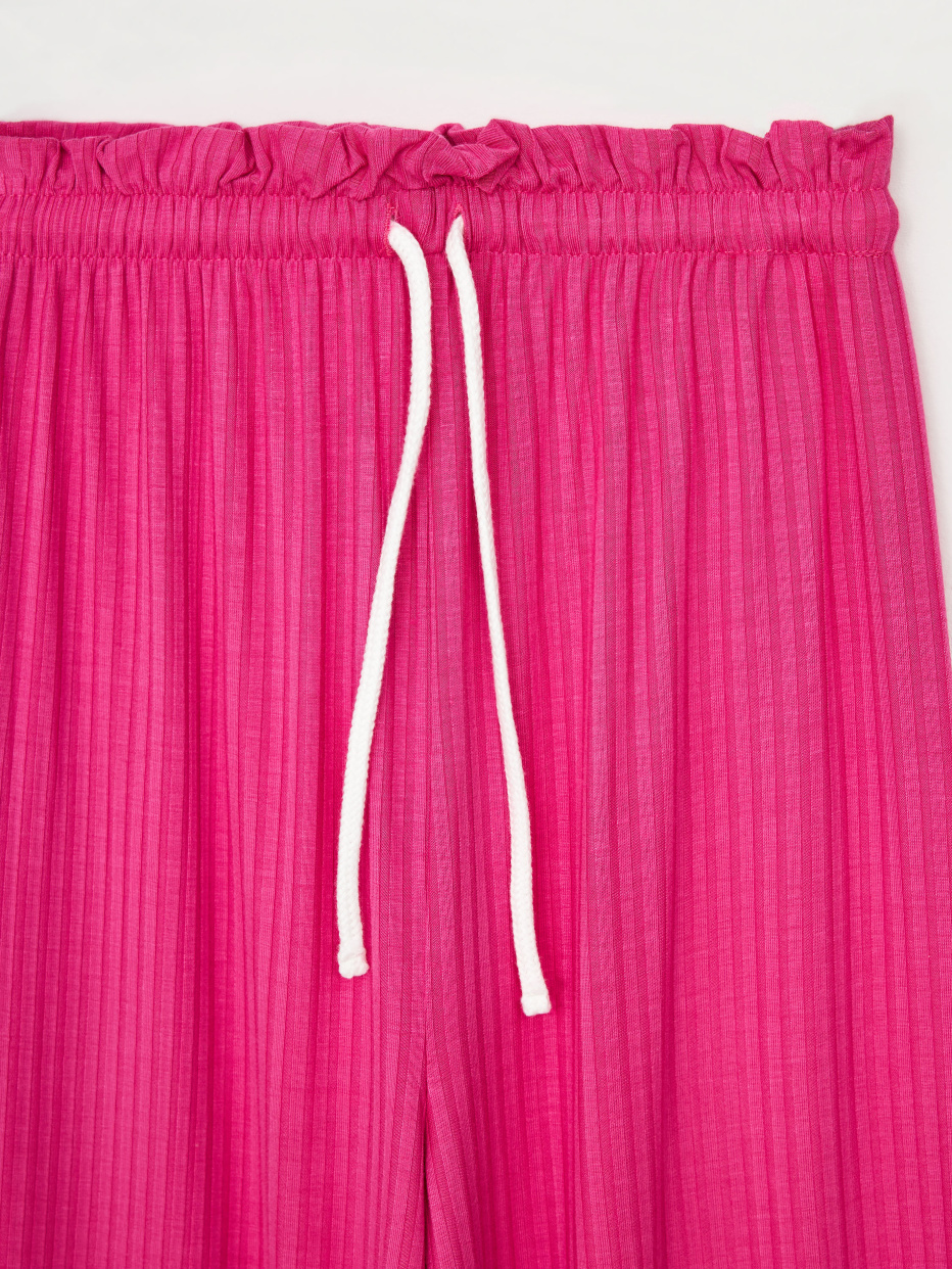 Трикотажные брюки с разрезами для девочек, фото - 3
