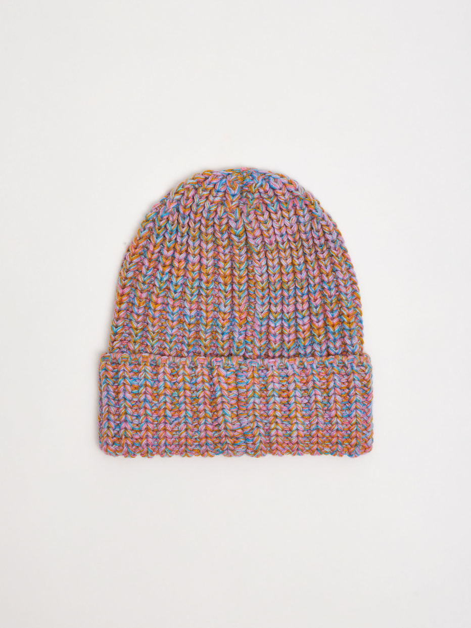 Разноцветная шапка-бини для девочек, фото - 3