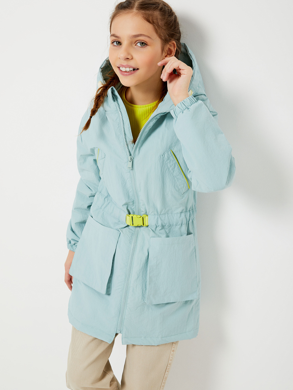 Куртка с кулиской на талии для девочек, фото - 8