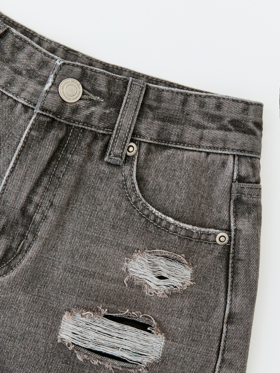 Рваные джинсовые шорты для девочек, фото - 7