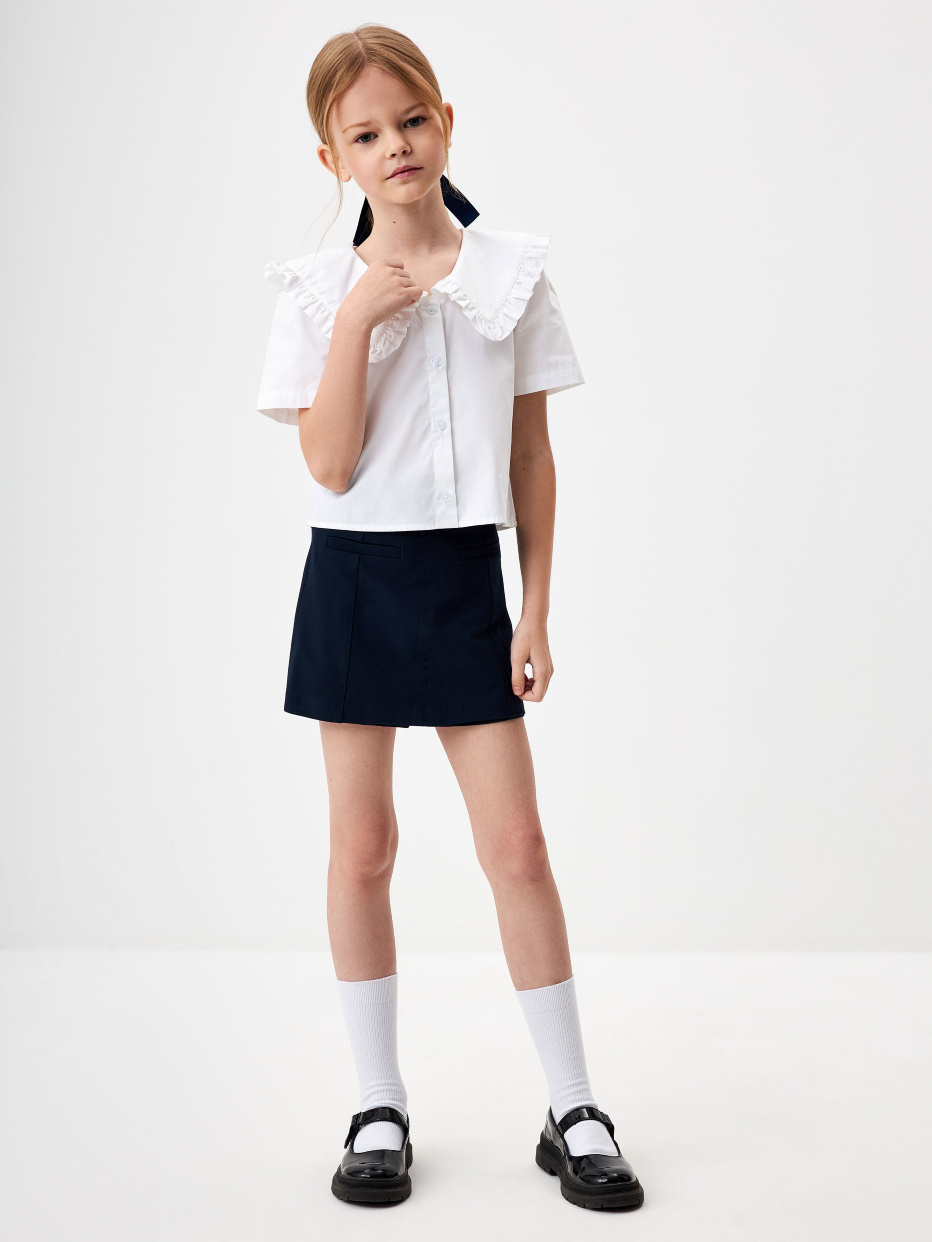 Короткая юбка-шорты для девочек, фото - 1