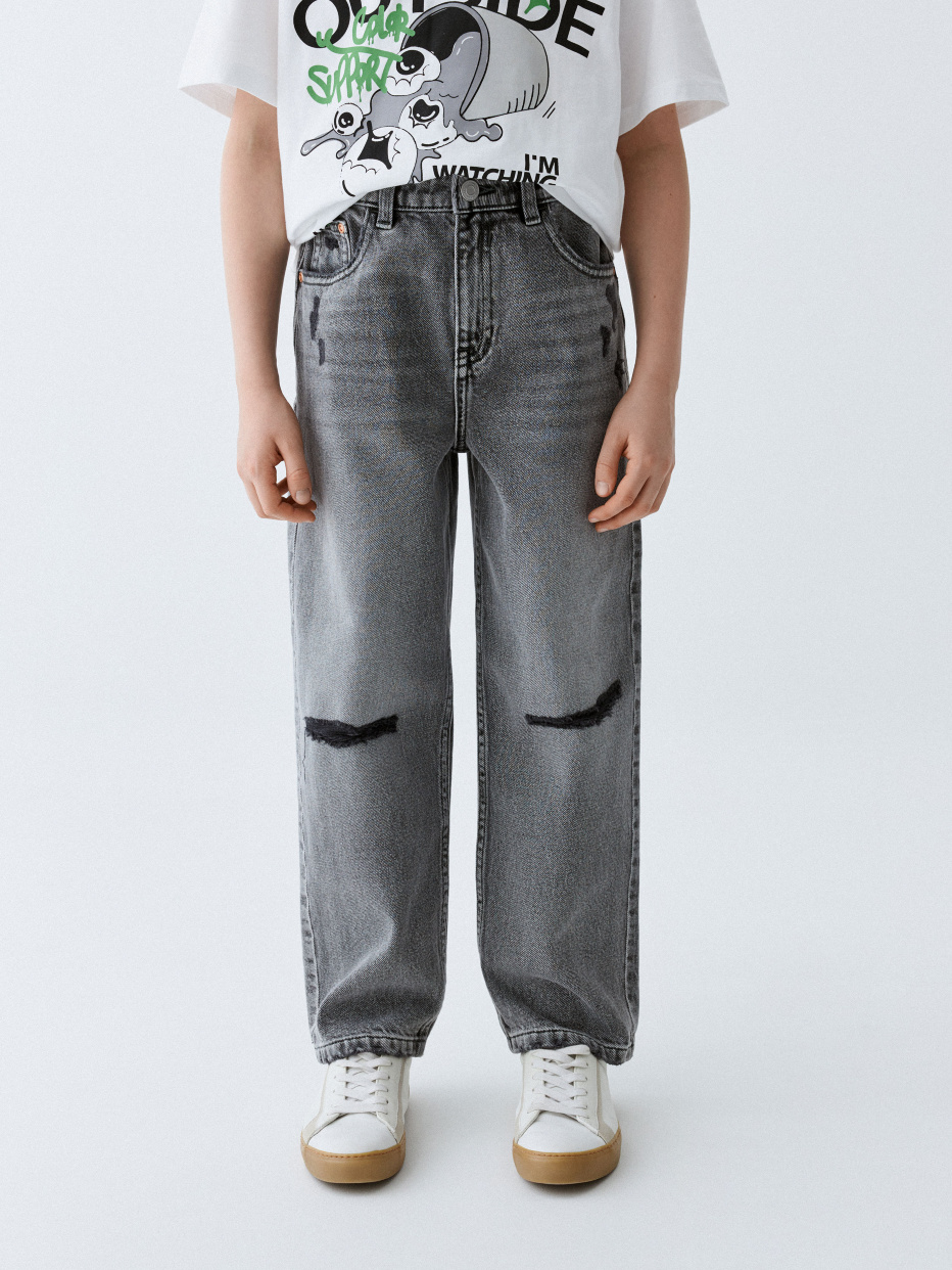 Рваные джинсы Loose Fit для мальчиков, фото - 2