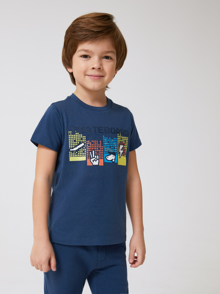 футболка для мальчиков с ярким принтом, фото - 1