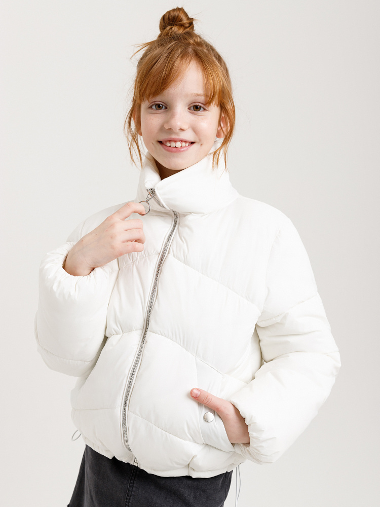 Белая куртка для девочки
