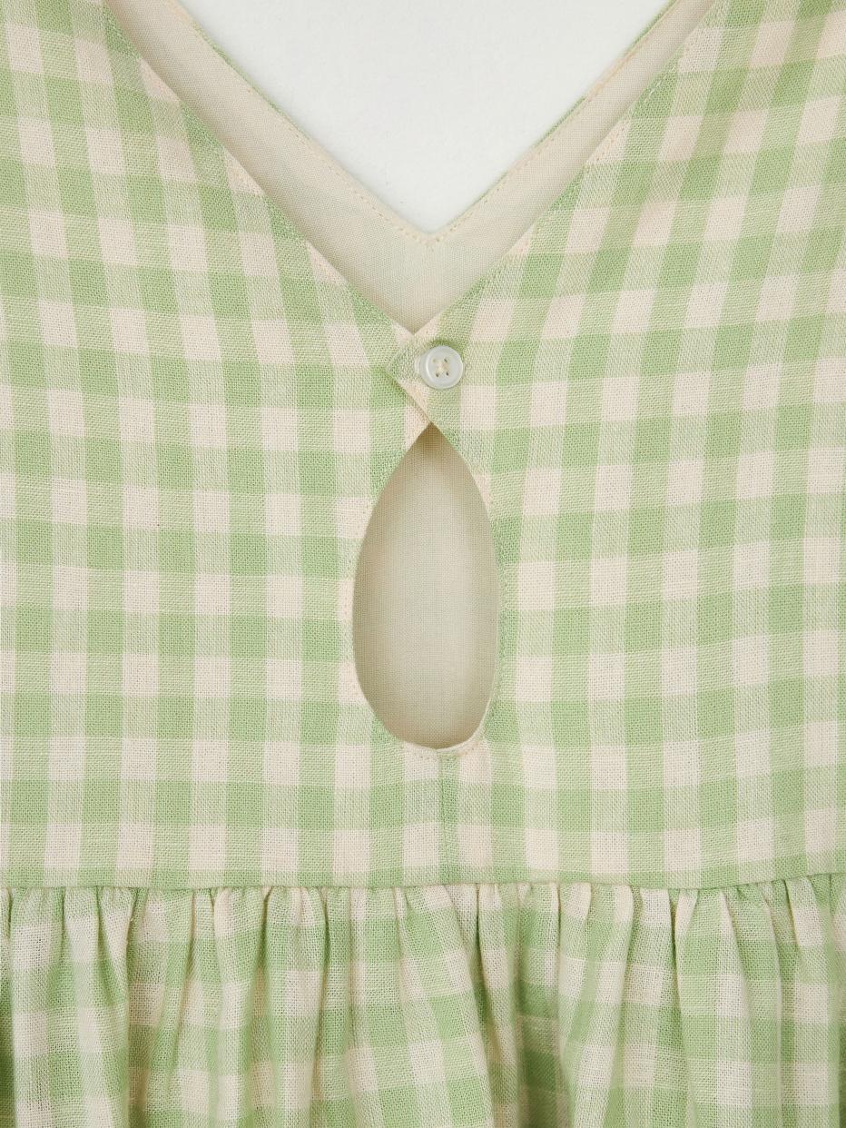 Платье из смесового льна для девочек, фото - 6