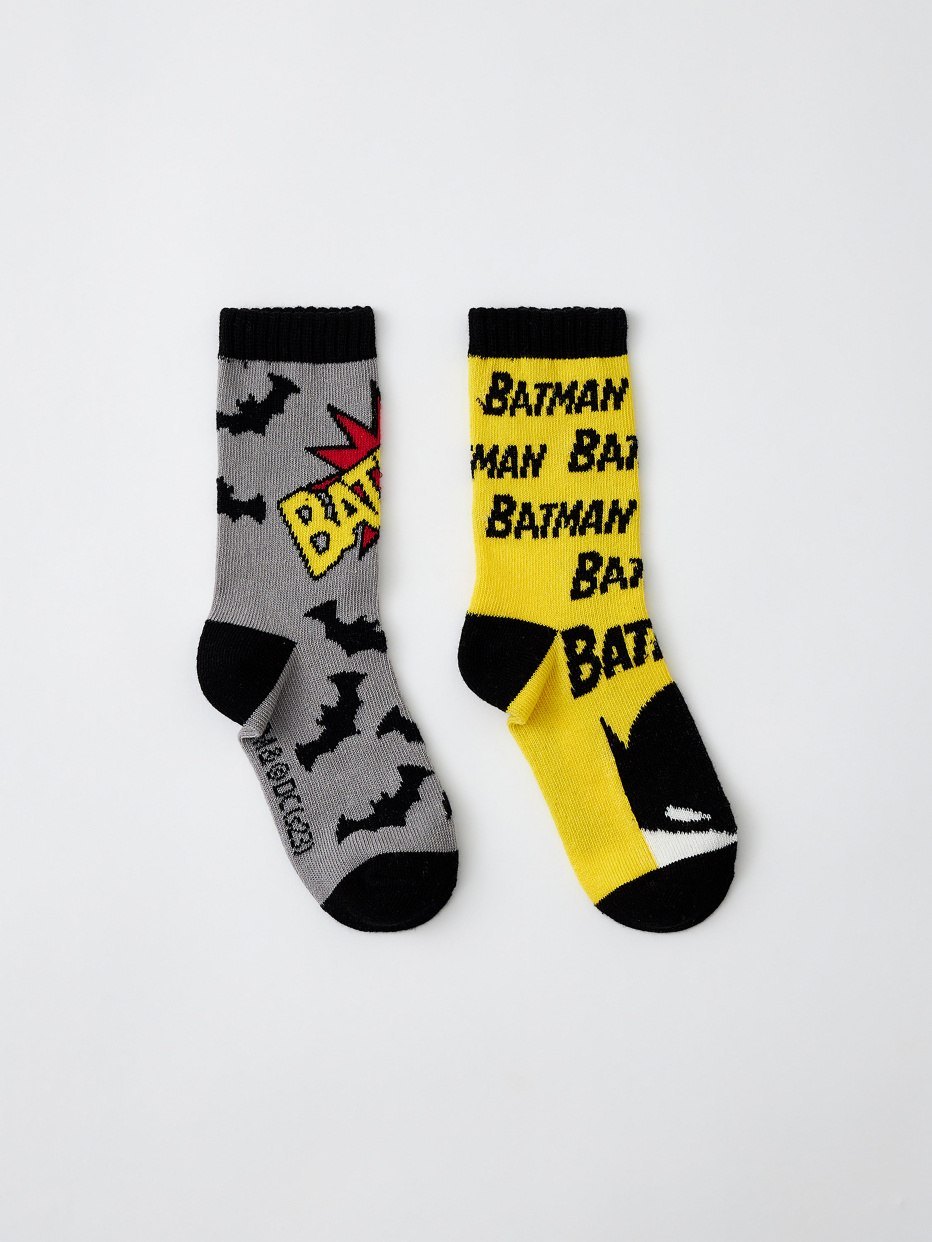 Набор из 2 пар носков с принтом Batman для мальчиков, фото - 2
