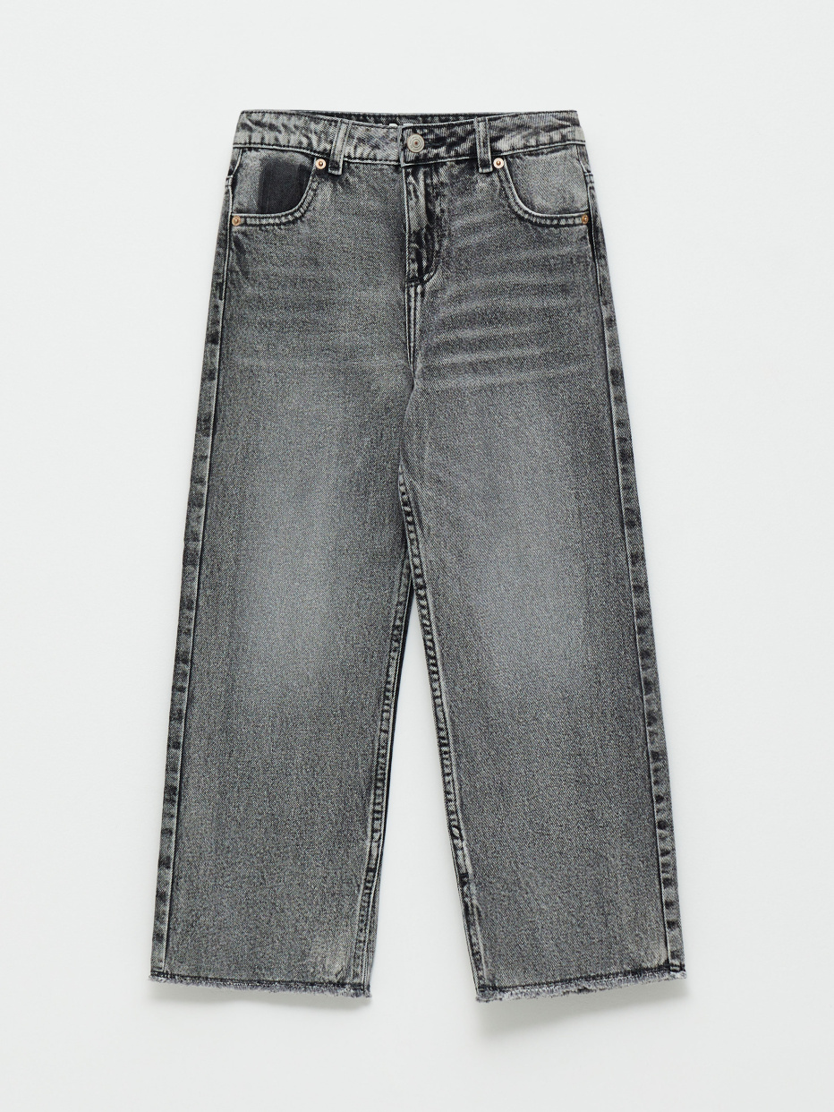 Рваные широкие джинсы для девочек, фото - 1