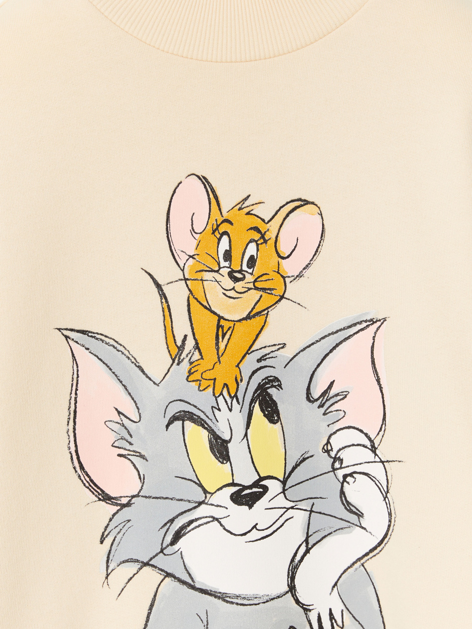 Свитшот с принтом Tom&Jerry для девочек, фото - 3