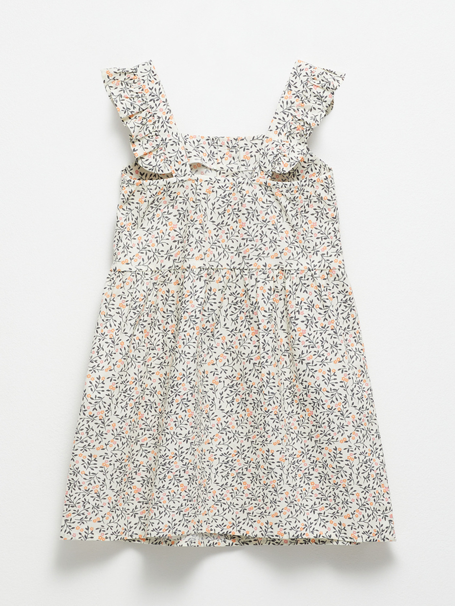 Хлопковое платье с принтом  для девочек, фото - 3