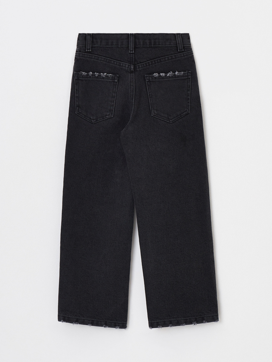 Прямые джинсы с вышивкой для мальчиков, фото - 5
