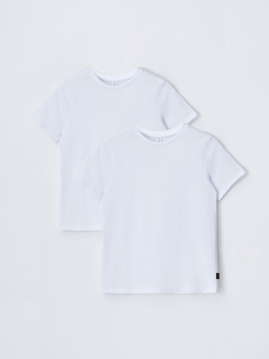 Набор детских базовых белых футболок, фото - 1