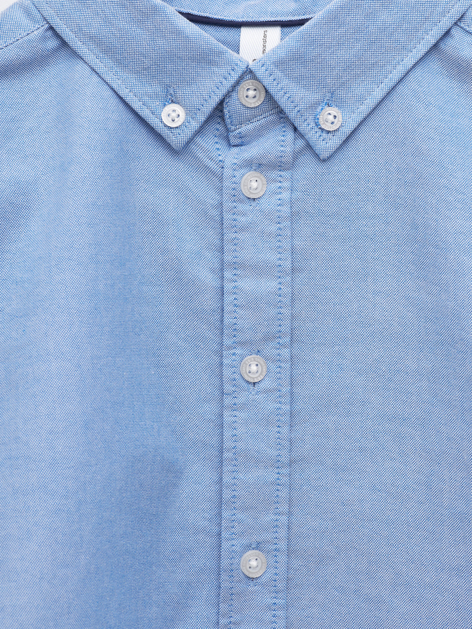 Школьная рубашка из фактурной ткани для мальчиков, фото - 3
