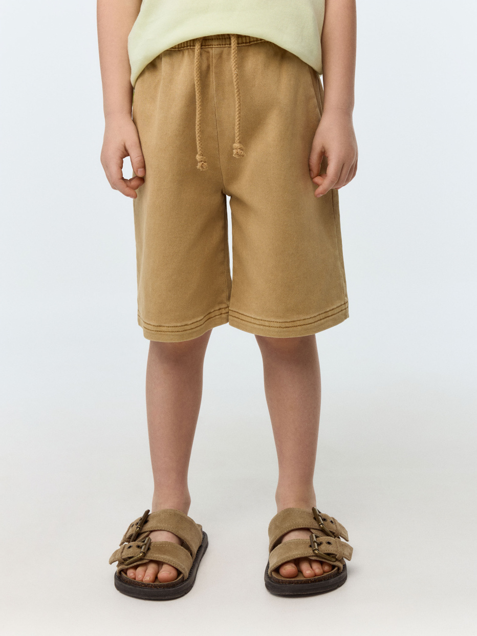 Трикотажные удлиненные шорты для мальчиков, фото - 2