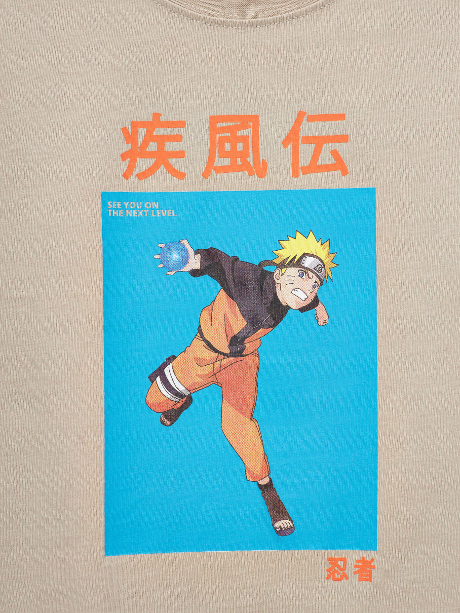 Лонгслив с принтом Naruto для мальчиков, фото - 3